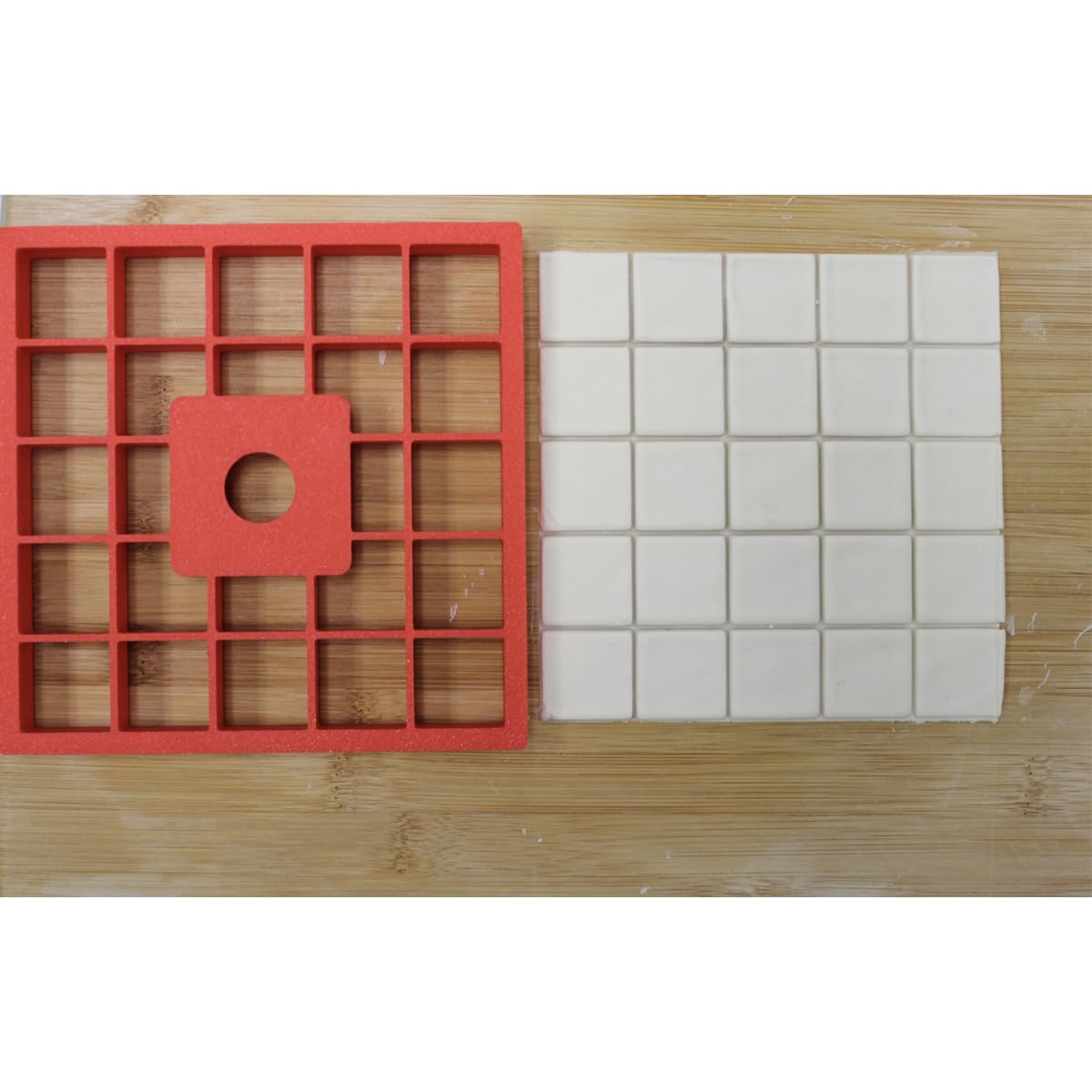 25x1”x1" Multi Squares Cookie Cutter (5 x 5 in) | Food Safe Material | Sturdy Design | Durable and Reusable