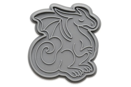 Mystic Dragon Cookie Cutter - 4x3.2" Fantasy Kitchen Baking Tool