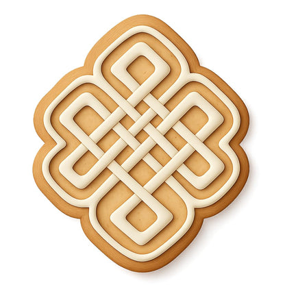 Eternal Knot Cookie Cutter - 4x3.4" Premium Kitchen Baking Design