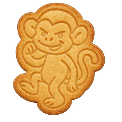 Mischievous Monkey Cookie Cutter - 4x3.1" Fun Baking Kitchen Design