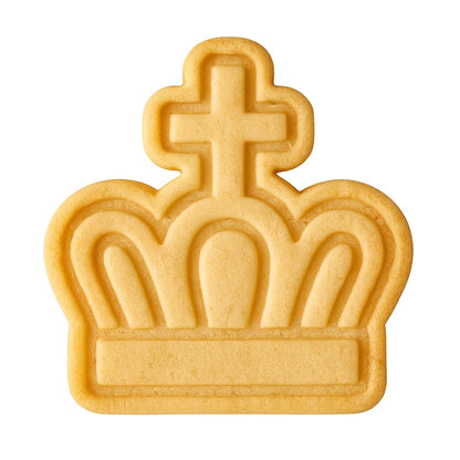 Imperial Crown Cookie Cutter - 4x3.6" Fun Party Baking Kitchen