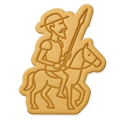 Don Quixote Knight Cookie Cutter - 4x3" Premium Creative Design