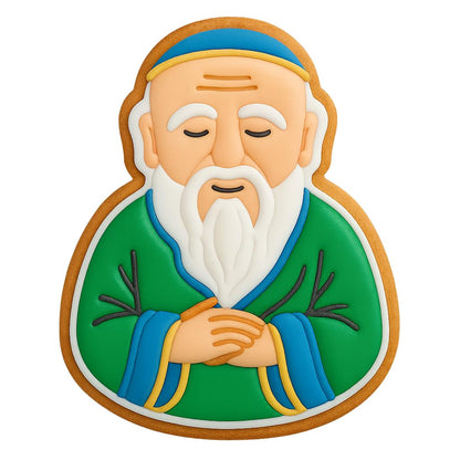 Philosopher Laozi Cookie Cutter - 4x3" Professional Design Kitchen