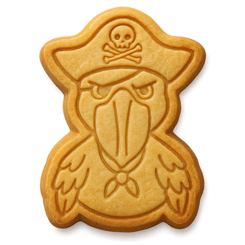 Pirate Shoebill Bird Cookie Cutter - 4x2.88" Fun Kitchen Baking Tool
