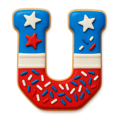3" Varsity Letter U Cookie Cutter