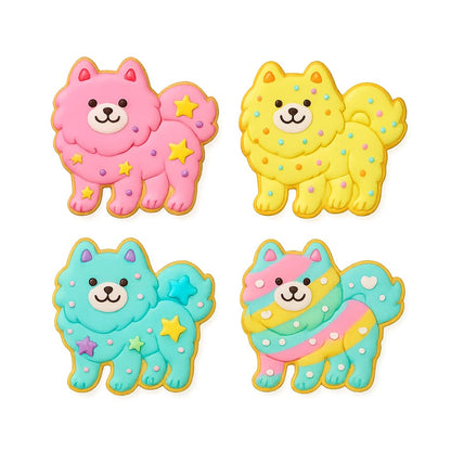 Smiling Samoyed Dog Cookie Cutter & Stamp 4x3.9" for Baking Fondant Clay Gifts