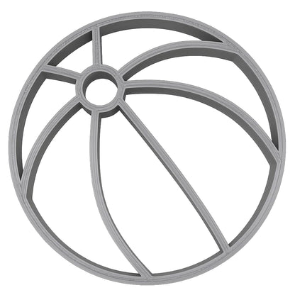 Mighty Gadget Summer Beach Ball Cookie Cutter & Stamp - 4x4" Perfect Tool for Kids' Events (Random Color)