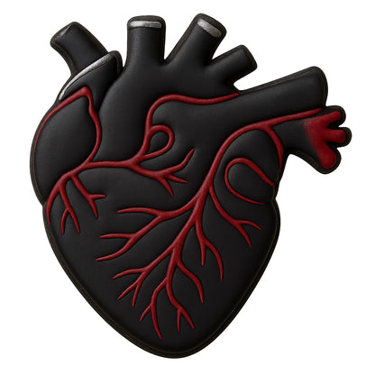 Mighty Gadget Anatomical Human Heart Cookie Cutter & Stamp - 4x3.48", Realistic Medical Design for Science Lovers (Random Color)