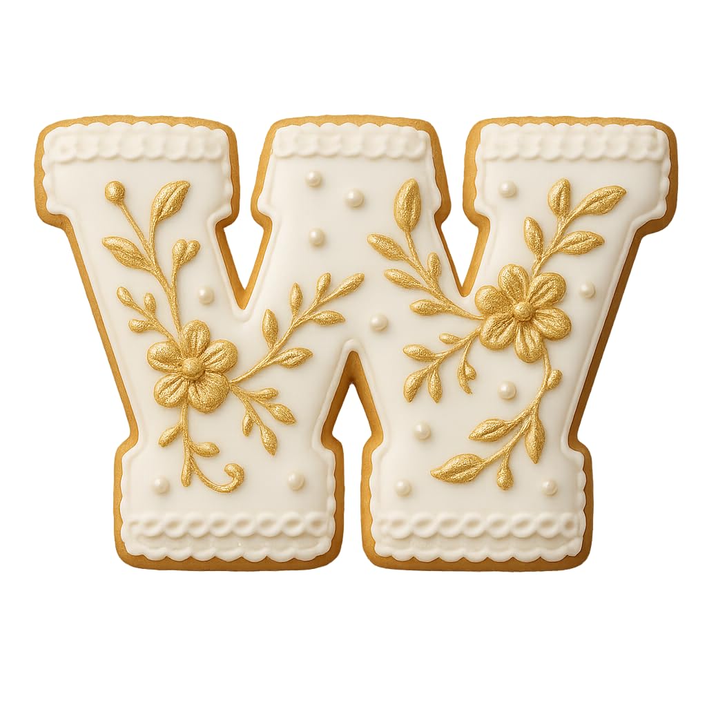 3" Varsity Letter W Cookie Cutter