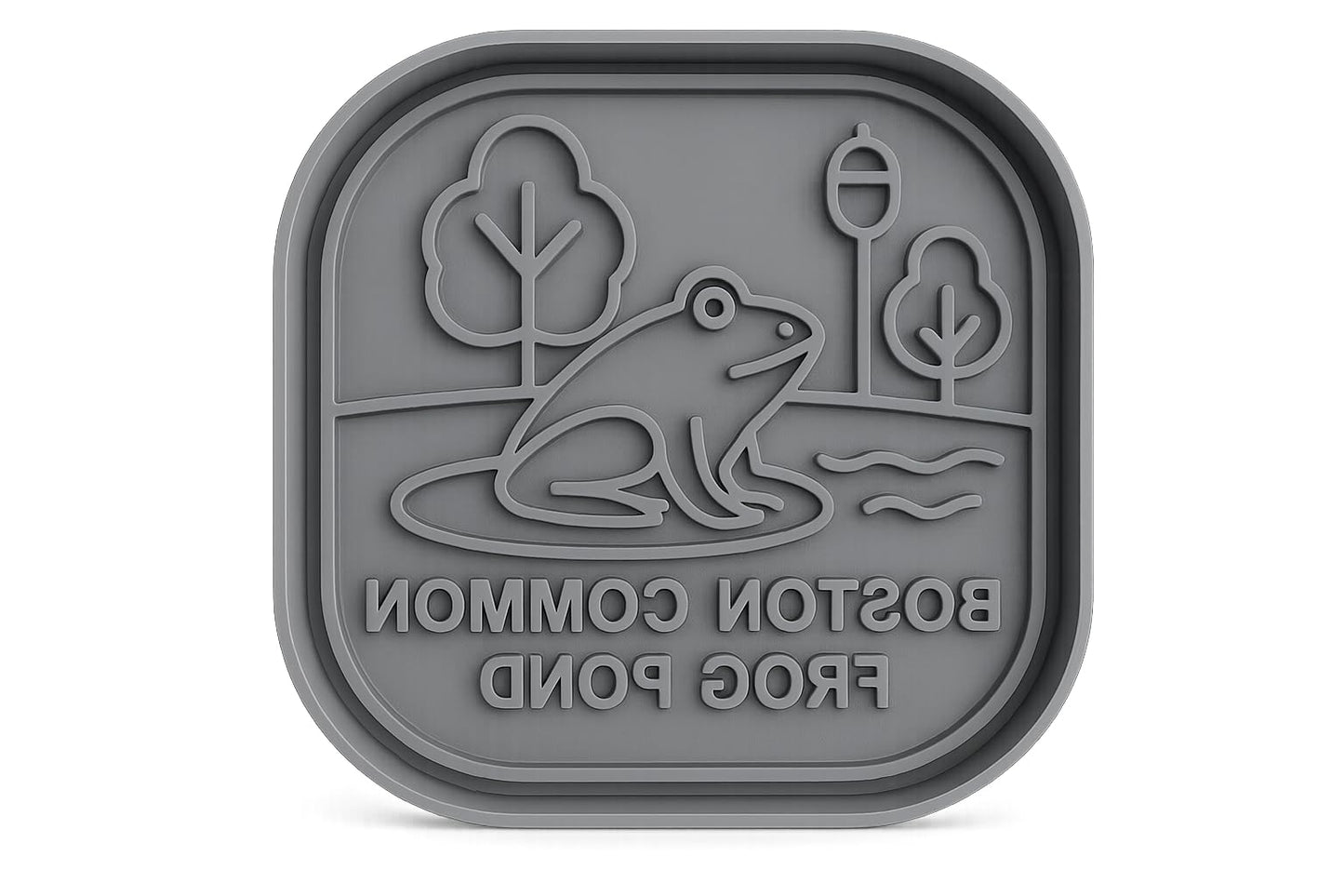 Boston Common Frog Pond Cookie Cutter - 4x4" Fun Baking Design