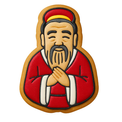 Confucius Wisdom Cookie Cutter - 4x3" Premium Party Baking Tool
