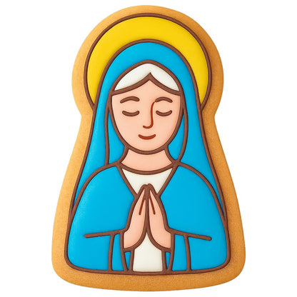 Saint Mary Figure Cookie Cutter - 4x2.7" Quality Spiritual Baking