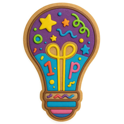 Lightbulb Cookie Cutter (4x2.3 inches) - Perfect for Creative Baking and DIY Projects