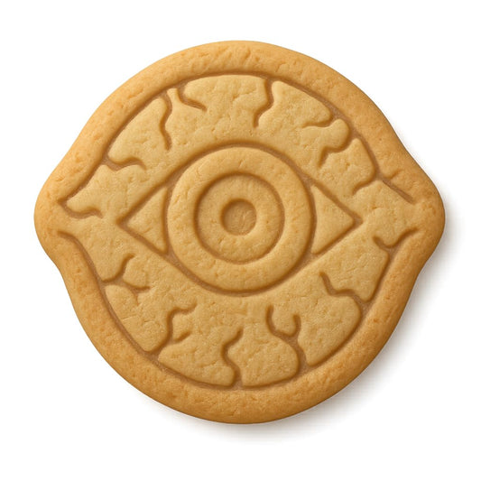 Mighty Gadget Evil Eye Cookie Cutter & Stamp - 4x3.5" Protective Design for Spiritual Baking (Random Color)
