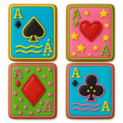 Ace of Spades Playing Card Cookie Cutter - 4x2.6", Poker-Themed Baking Tool