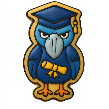 Graduation Shoebill Bird Cookie Cutter - 4x2.4" Fun Baking Design