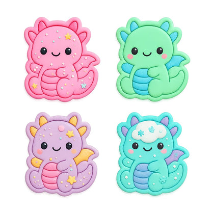 Kawaii Baby Dragon Cookie Cutter - 4x3.49" Fun Kids Baking Design