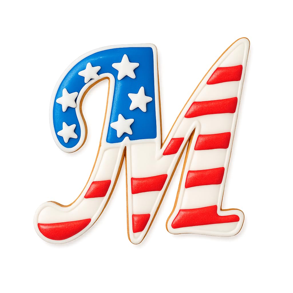 Cursive Letter M Cookie Cutter