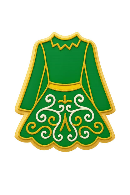 Traditional Irish Dress Cookie Cutter Style 1 - 4x3" Party Baking Set