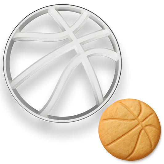 Detailed Basketball Cookie Cutter (2 to 8 inches) - Perfect for Sports-Themed Parties and Crafts