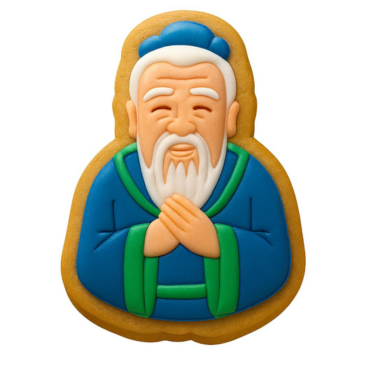 Confucius Wisdom Cookie Cutter - 4x3" Premium Party Baking Tool