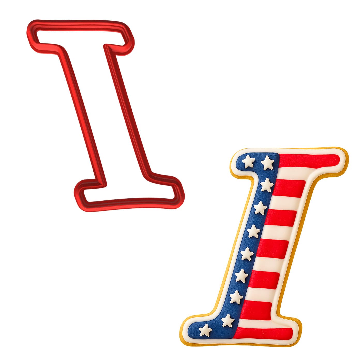 Cursive Letter I Cookie Cutter