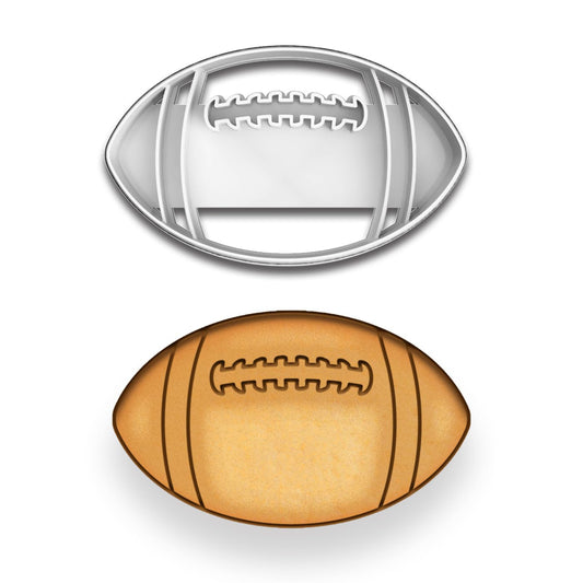 Football Cookie Cutter - 4.25x2.57 Inches, Perfect for Game Day and Sports-Themed Baking