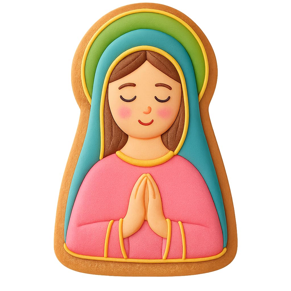 Saint Mary Figure Cookie Cutter - 4x2.7" Quality Spiritual Baking