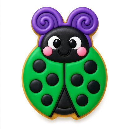 Kawaii Beetle Bug Cookie Cutter - 4x2.96" Fun Baking Design Kit