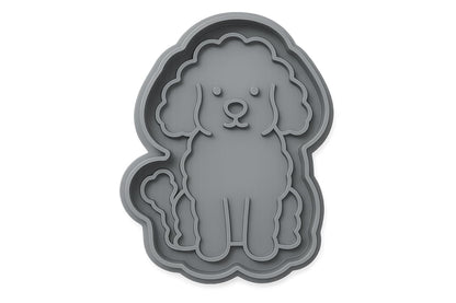 Fluffy Poodle Cookie Cutter 413 Design - 3.2x4" Creative Baking Fun
