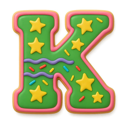 4" Varsity Letter K Cookie Cutter