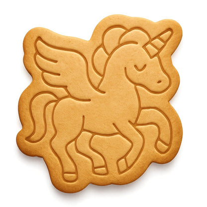Unicorn Pegasus Cookie Cutter - 4x3.5" Magical Party Baking Fun
