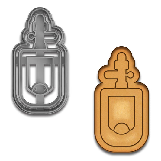 Funny Urinal Cookie Cutter & Stamp - 4x1.97 Inches, Hilarious Gag Gift for Bakers