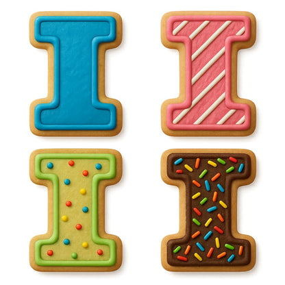 3" Varsity Letter I Cookie Cutter