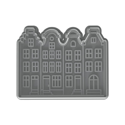 Architectural Amsterdam Houses Cookie Cutter - 4x3.14" Creative Kitchen Design