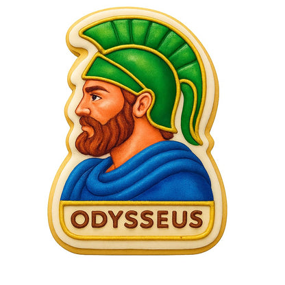 Odysseus Warrior Cookie Cutter - 4x2.8" Premium Kitchen Baking Tool