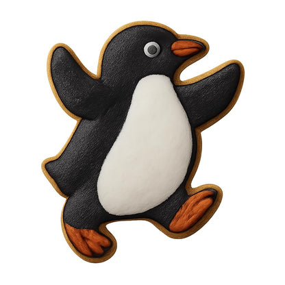 Prancing Penguin Cookie Cutter - 3x4" Creative Baking Fun Design