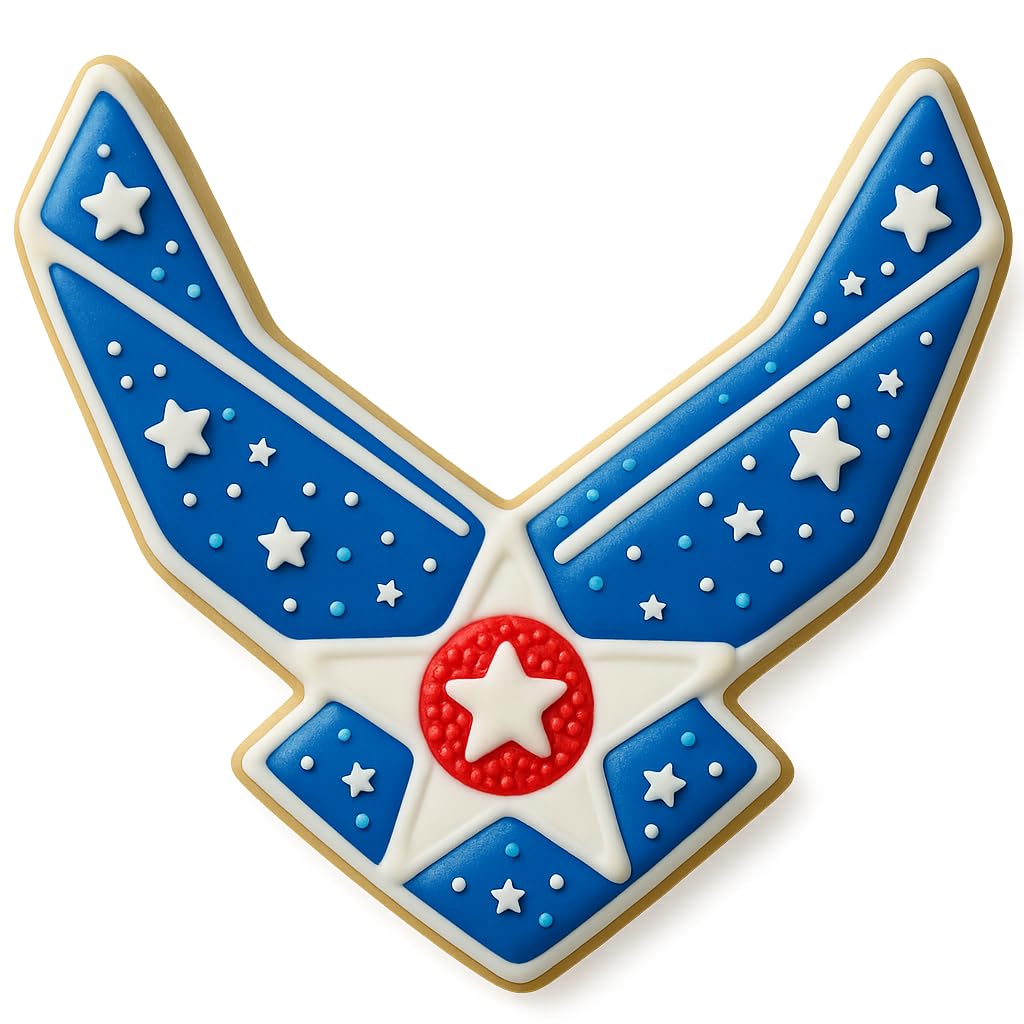 US Air Force Emblem Cookie Cutter 4x4" for Baking Fondant Clay Gifts Kitchen