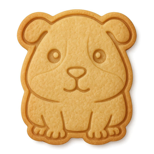 Mighty Gadget Guinea Pig Cookie Cutter & Stamp - 4x3.5" Adorable Pet Design for Animal Lovers (Random Color)