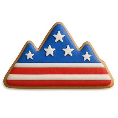 Mountains Cookie Cutter - Easy Push Design, Perfect for Baby Showers, Work Events, Birthday Celebrations, and Baking Enthusiasts (4.25 x 2.25 inches)