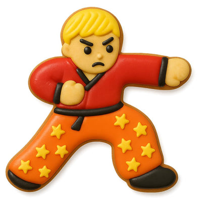 Mighty Gadget Martial Masters Cookie Cutter Collection - 4" Ninja, Karate, and Kung Fu Poses