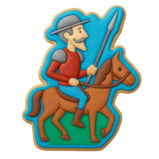 Don Quixote Knight Cookie Cutter - 4x3" Premium Creative Design