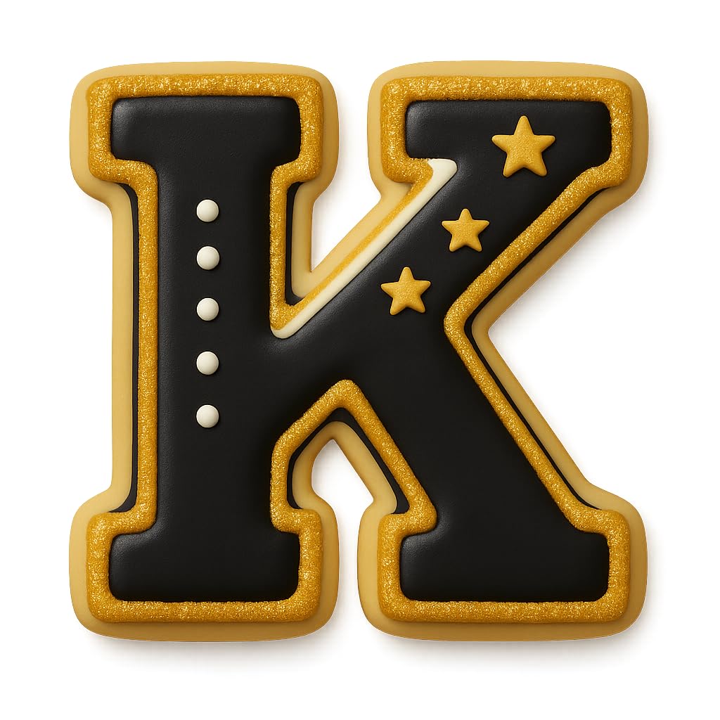 4" Varsity Letter K Cookie Cutter