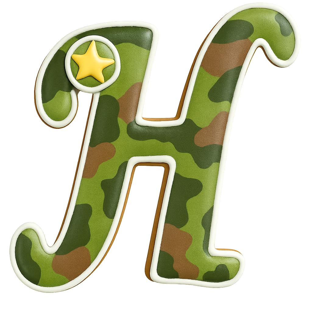 Cursive Letter H Cookie Cutter