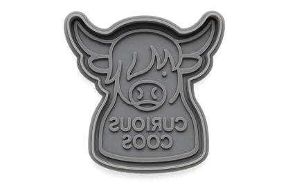 Curious Coos Highland Cow Cutter - 4x3.2" Premium Kitchen Tool