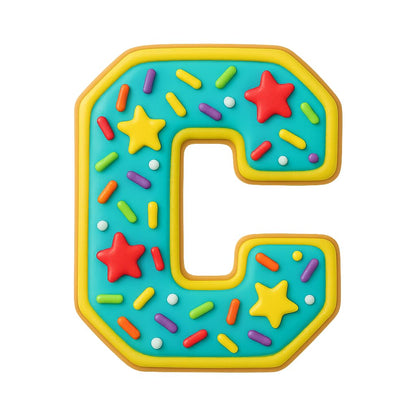 Mighty Gadget 3 inches Varsity Letters Cookie Cutters
