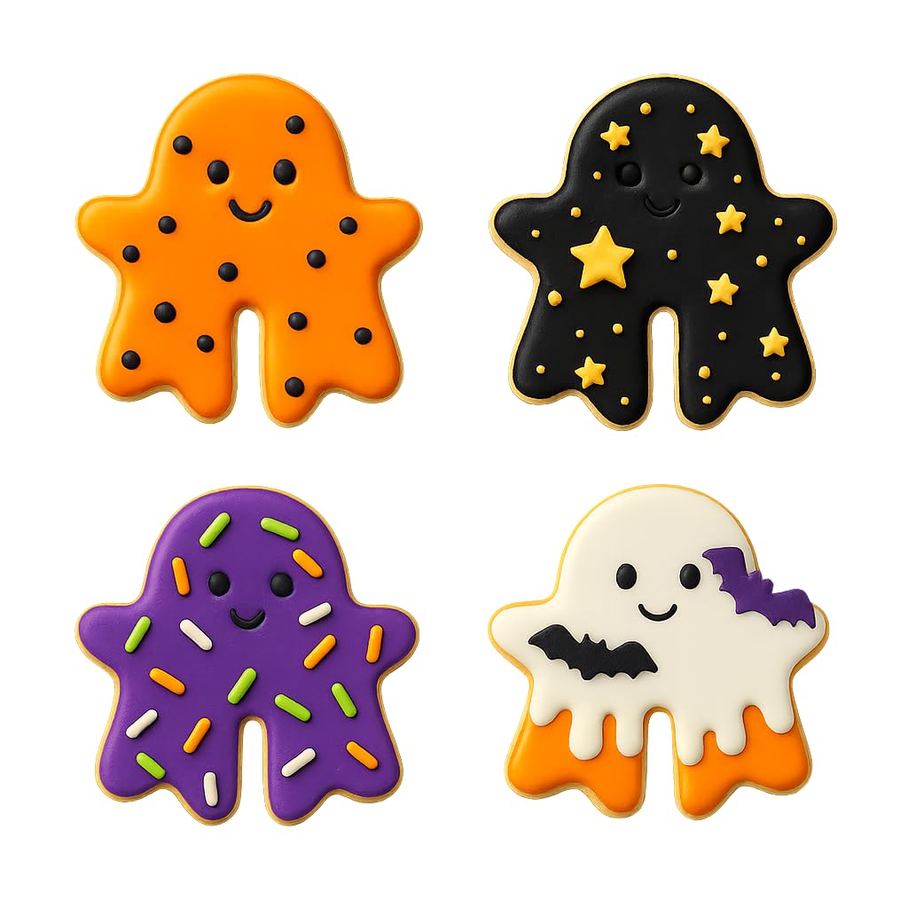 Spooky Mug Hugger Ghost Cookie Cutter & Stamp 4x3.7" for Baking & Fondant Clay