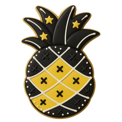 Mighty Gadget Detailed Pineapple Cookie Cutter & Stamp - 4x2.4" (Random Color), Perfect for Hawaiian Parties