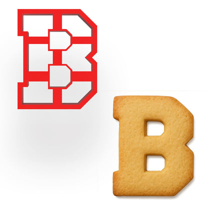 3" Varsity Letter B Cookie Cutter