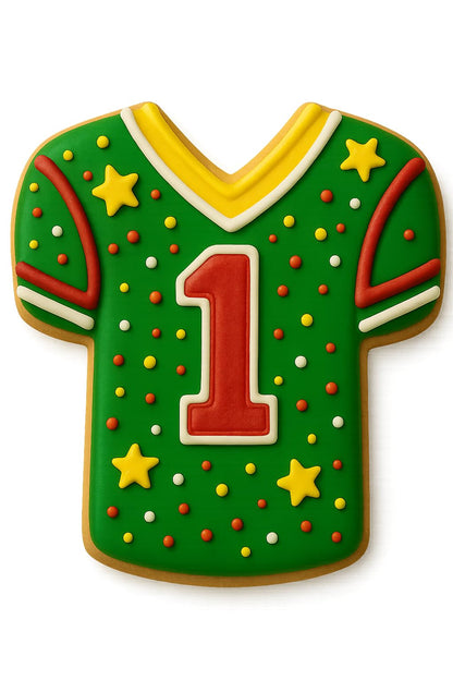 Football Jersey Cookie Cutter - 4.25x3.51 Inches, Sports-Themed Baking Tool